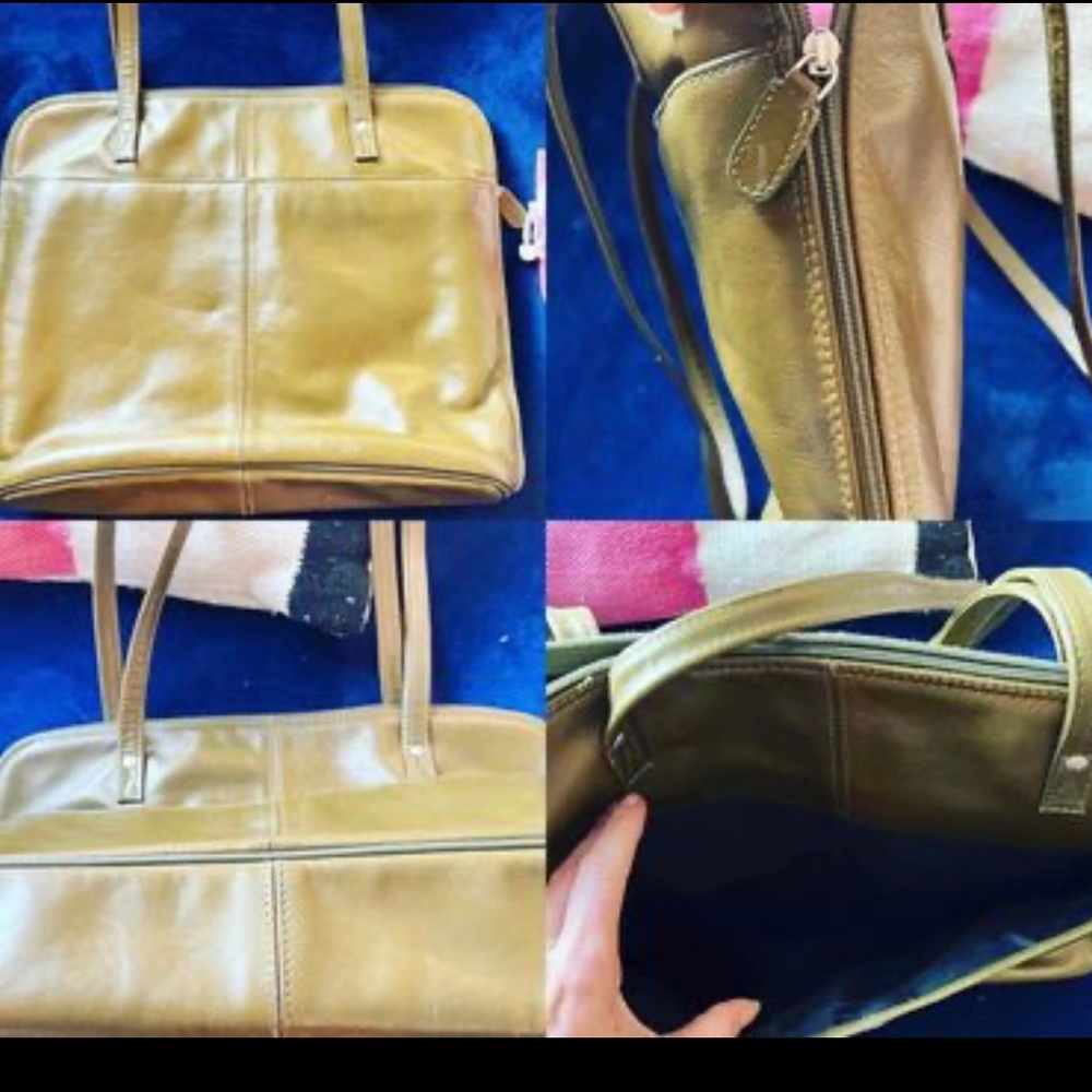 ☮️VINTAGE 1960’s OLIVE GREEN LAPTOP OFFICE BAG PURSE